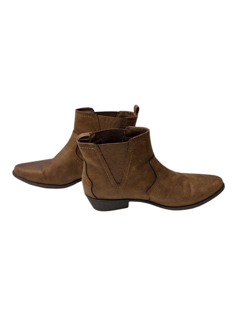 NWOT Arizona Jeans Co. AZ Major Cognac Chelsea Ankle Boots | Size 9M
